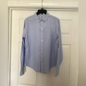Big Boys Light Blue Long Sleeve Oxford Button-Front Formal Shirt